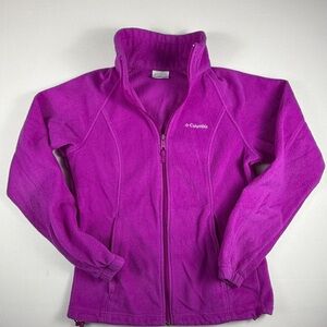 Columbia Women’s Purple Fleece Full Zip Jacket Size Sm